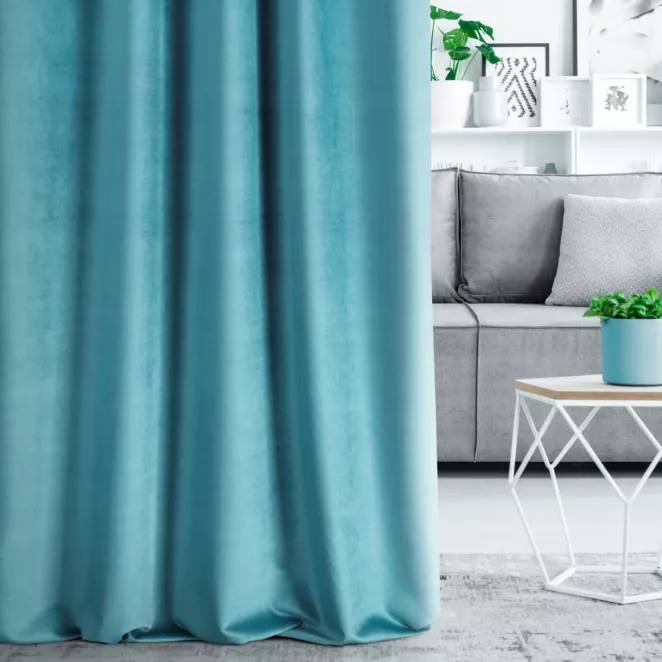 Tkanina zasłonowa aksamitny w dotyku  gruby welwet zaciemniający typu blackout