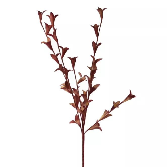 GAŁĄZKA OZDOBNA z kwiatami, kwiat sztuczny dekoracyjny