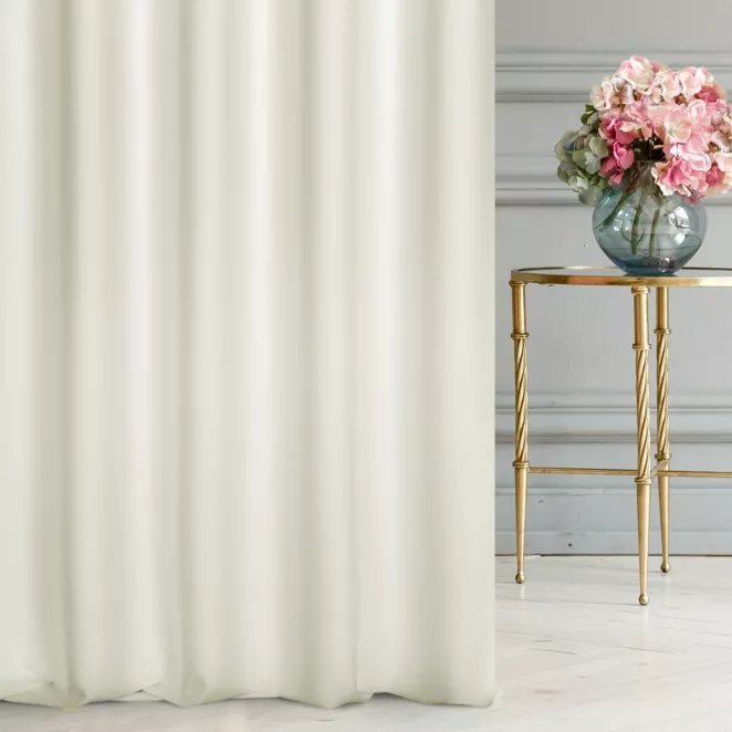 Tkanina zasłonowa dwustronna o ozdobnym splocie, z subtelnym połyskiem