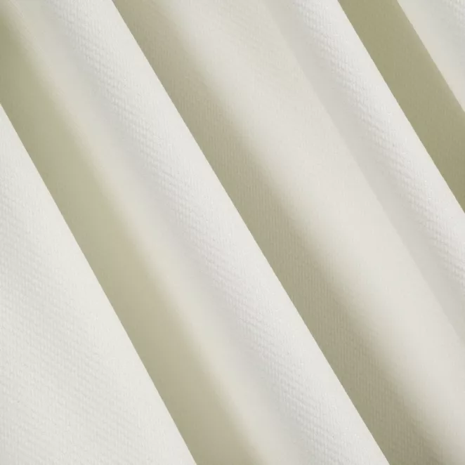 L87/3 Zasłona szyta na taśmie 5 cm INAYA kremowa z miękkiej tkaniny o naturalnym splocie w stylu ekologicznym