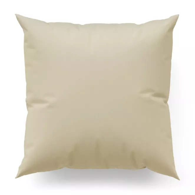 Poszewka szyta STYLE beżowa o naturalnym charakterze, z widocznym, ozdobnym splotem