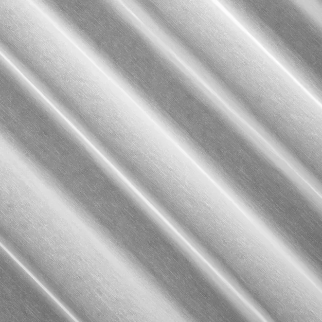 L186/1 Firana szyta na taśmie 5 cm biała z matowej tkaniny z efektem deszczyku ozdobionej aplikacją