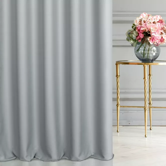 Tkanina zasłonowa dwustronna o ozdobnym splocie, z subtelnym połyskiem