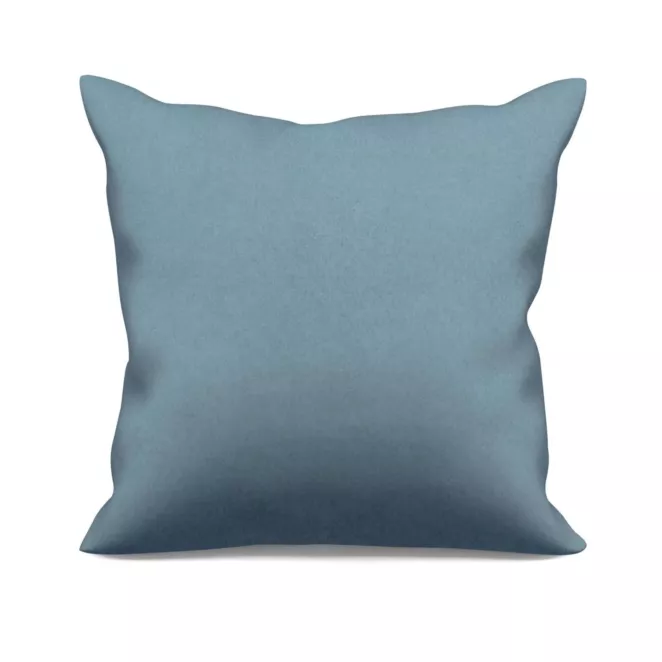 Poszewka szyta ADESSA ciemnoniebieska z miękkiej tkaniny o welurowej strukturze