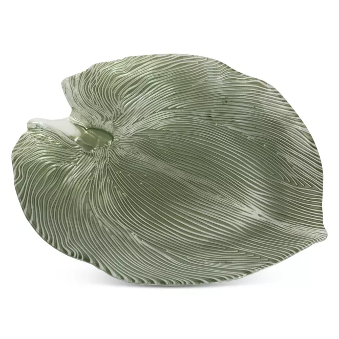 TERRA COLLECTION Patera MONTENEGRO ze szkła artystycznego w kształcie liścia