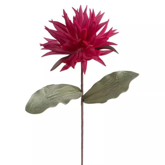 Kwiat sztuczny ciemnoróżowy z plastycznej pianki foamiran 55 cm