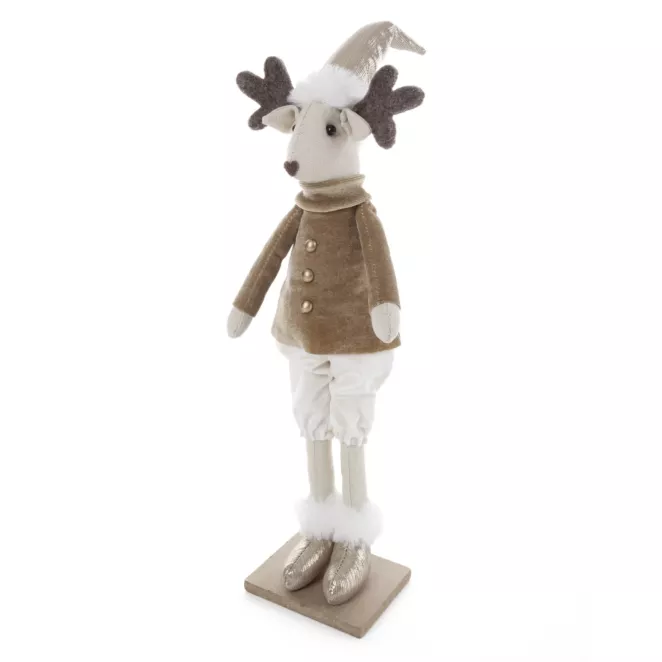 Figurka świąteczna uroczy JELEŃ w spodenkach