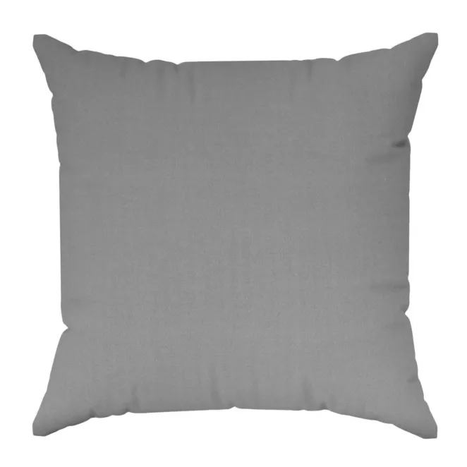 Poszewka szyta DORA - HIT szara z miękkiej tkaniny o welurowej strukturze
