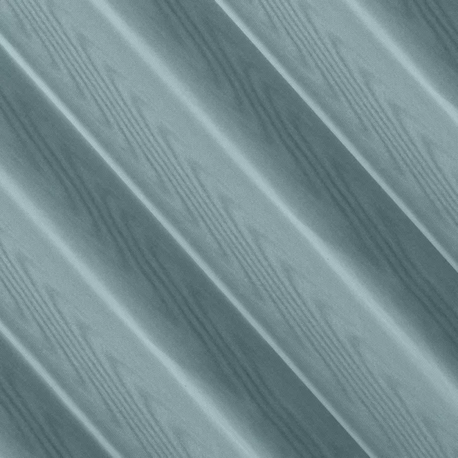 L133/6 Firana szyta na taśmie 5 cm ciemnoniebieska z delikatnie połyskującej tkaniny typu PERU z efektem opalizującym, wykończona obciążnikiem