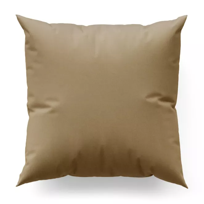 Poszewka na wymiar beżowa z jednokolorowej gładkiej tkaniny