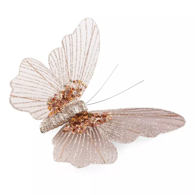 Ozdoba choinkowa MOTYL z lśniącymi akcentami