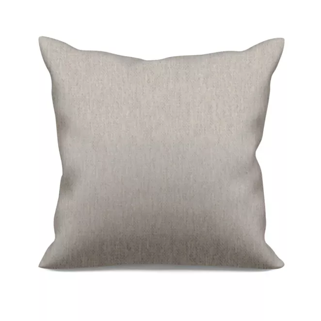 Poszewka szyta SHELBY jasnobeżowa z miękkiej tkaniny o naturalnym splocie i delikatnym połysku