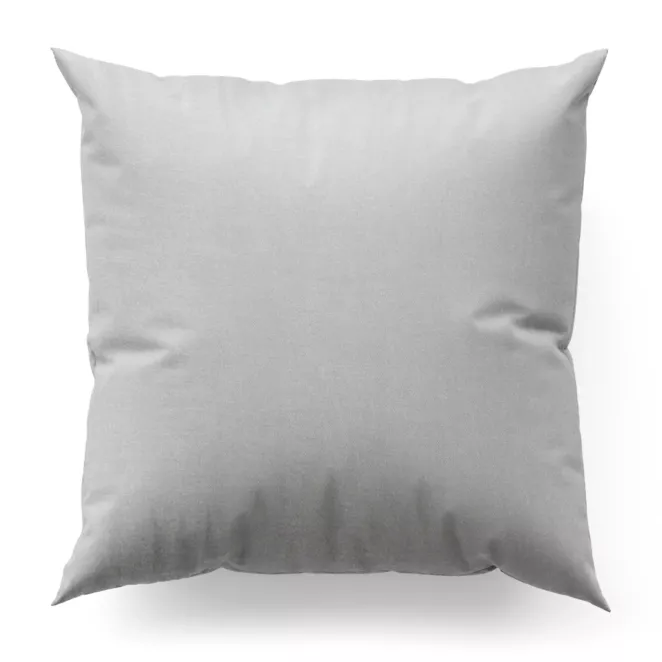 Poszewka szyta biała z tkaniny z mieszanką lnu i wiskozy, w stylu eko, z delikatnym połyskiem