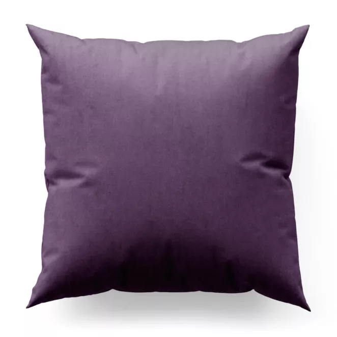 Poszewka szyta SAFARI fioletowa z miękkiej welwetowej tkaniny z połyskiem