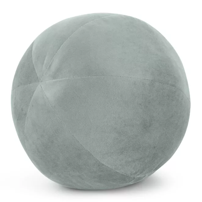 Poduszka dekoracyjna w formie kuli średnica 24 cm welwetowa szałwiowa GAJA