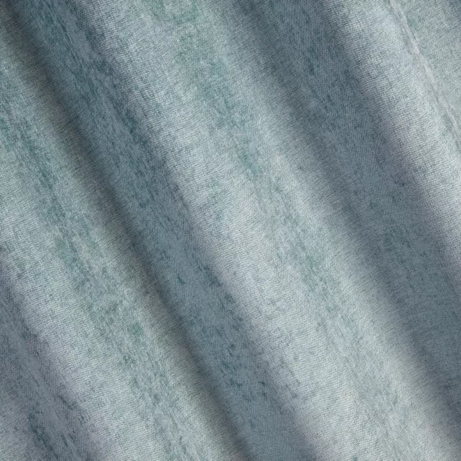 R159/8 Zasłona szyta na taśmie 5 cm BRIANNA turkusowa miękka szenilowa o wyraźnym splocie i lekkim połysku