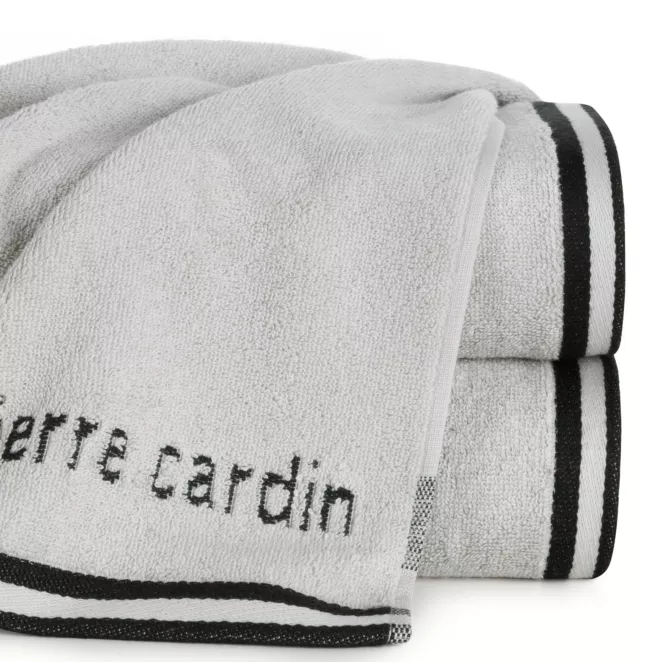 Ręcznik do rąk 30x50 cm bawełniany kolor srebrny z kolekcji Pierre Cardin