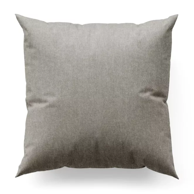 Poszewka na wymiar popielata z miękkiej w dotyku tkaniny szenilowej