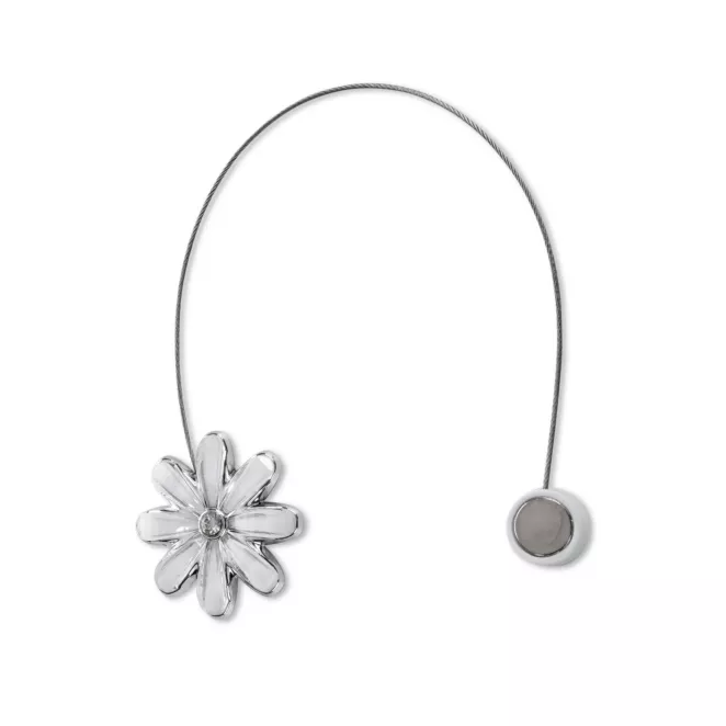 Komplet 2 szt. magnesów zdobionych kwiatem