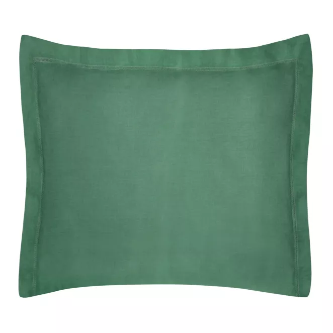 Poszewka na poduszkę 70x80 cm bawełniana butelkowa zieleń z satynowym połyskiem NOVA COLOUR
