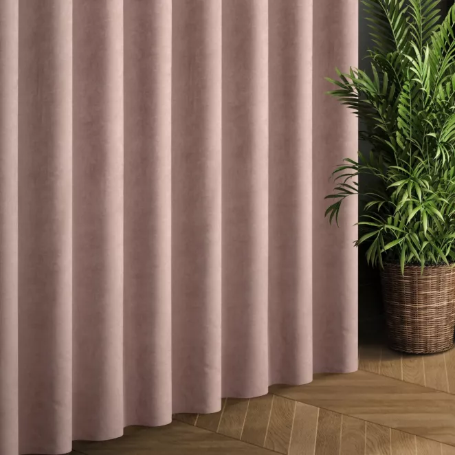 Tkanina zasłonowa ADORE gładka i miękka w dotyku o welurowej strukturze