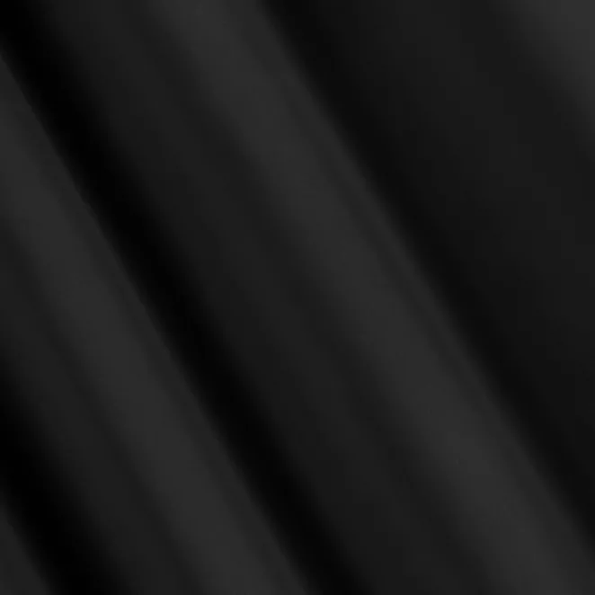 L107/12 Zasłona szyta na taśmie 5 cm czarna z gładkiej tkaniny zaciemniającej typu dimout