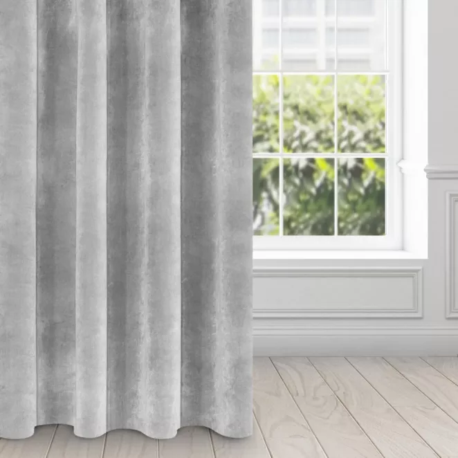 Zasłona stalowa z ekskluzywnego aksamitnego welwetu 290 g/m2 140x250 cm 10 szt. przelotek - VILLA
