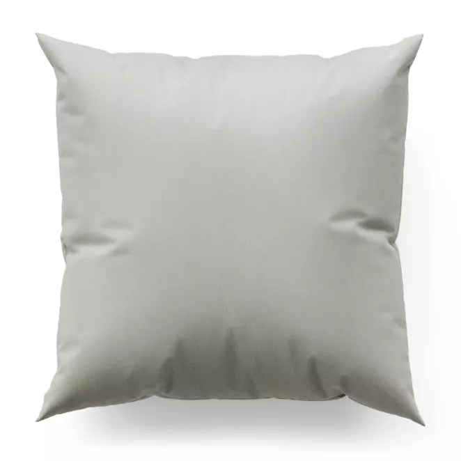 Poszewka szyta ciemnokremowa z gładkiego, matowego welwetu