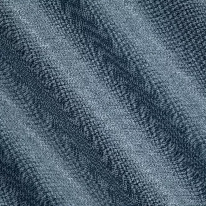 R215/2 Zasłona szyta na taśmie 5 cm niebieska z tkaniny typu dimout o średnim stopniu zaciemnienia