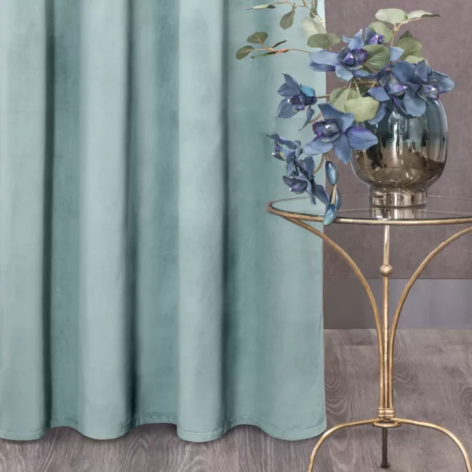 Zasłona welwetowa szałwiowa 140x270 cm taśma - ROSA - Design 91