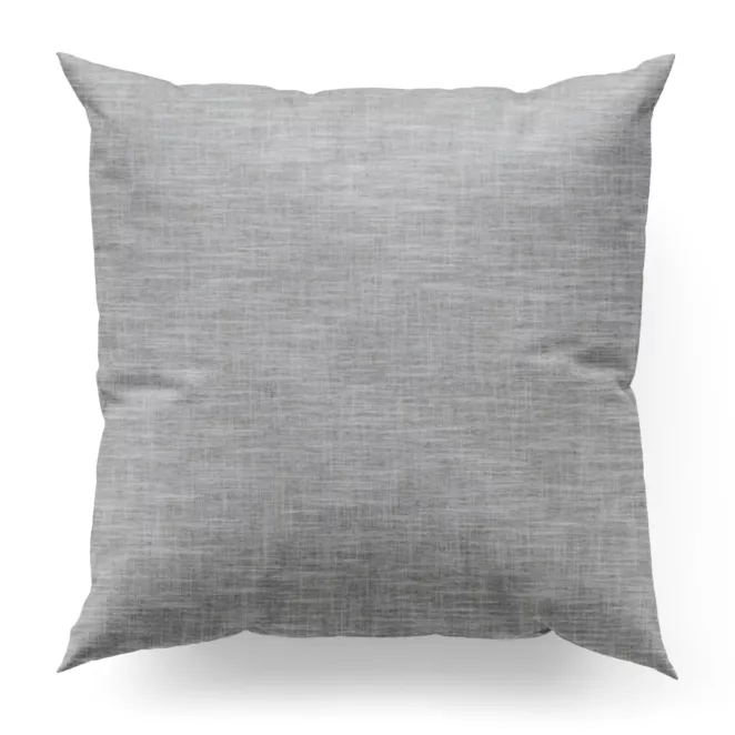 Poszewka na wymiar jasnoszara ze strukturalnej tkaniny typu blackout, zaciemniająca w 100%