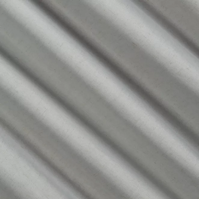 R212/1 Zasłona szyta na taśmie 5 cm popielata z tkaniny blackout zaciemniającej w 100% o naturalnej strukturze