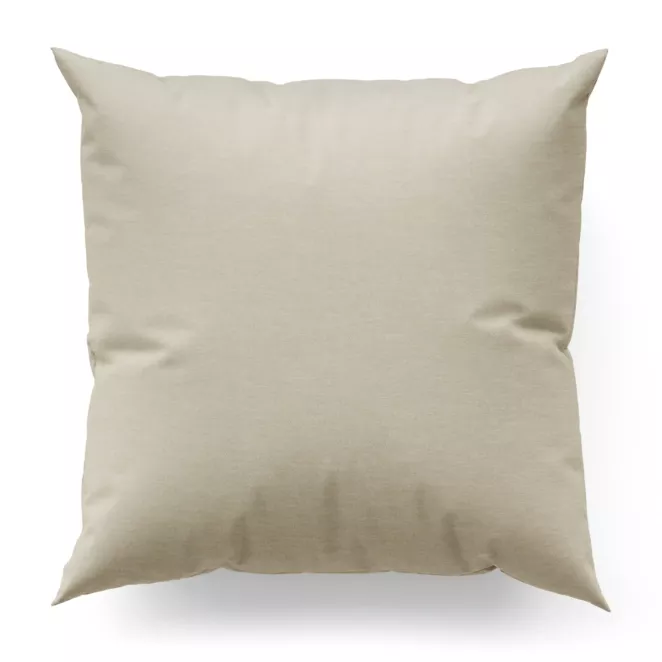 Poszewka na wymiar kremowa z tkaniny szenilowej z efektem melanżu