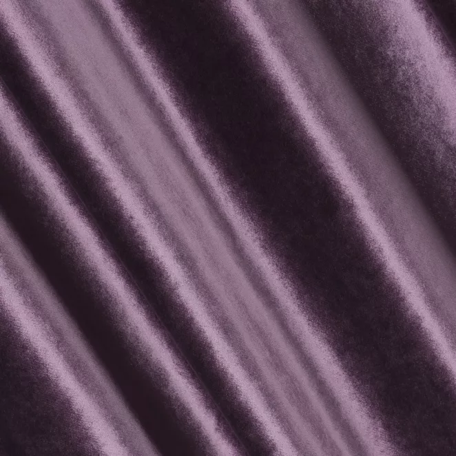 M147/16 Zasłona szyta na taśmie 5 cm SAFARI fioletowa z miękkiej welwetowej tkaniny z połyskiem
