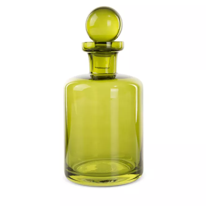 Karafka MADY o minimalistycznym kształcie z barwionego szkła artystycznego