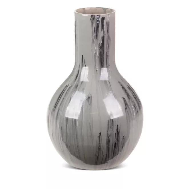 Wazon CALEN ze szkła artystycznego z nieregularnym wzorem farby