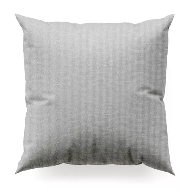 Poszewka szyta JULIETT popielata z eleganckiej połyskującej tkaniny przetykanej lureksową nicią