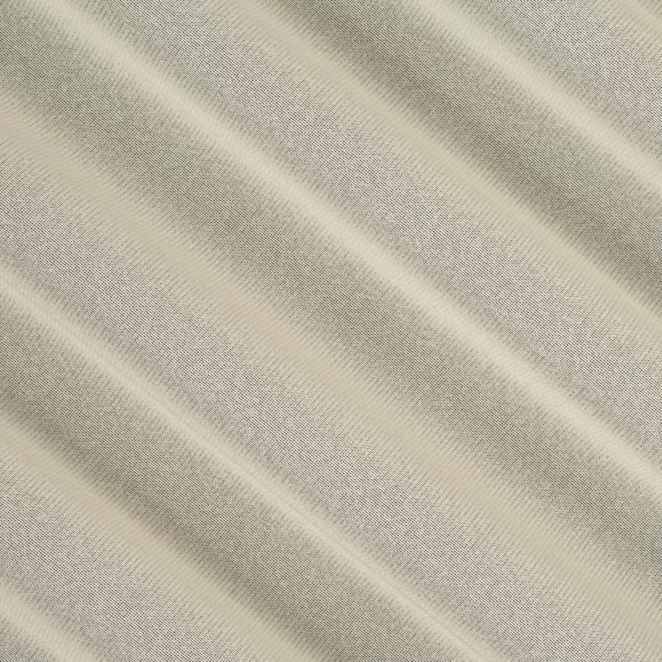 E33/9 Firana szyta na taśmie 5 cm ciemnokremowa z drobnej siateczki, wykończona obciążnikiem