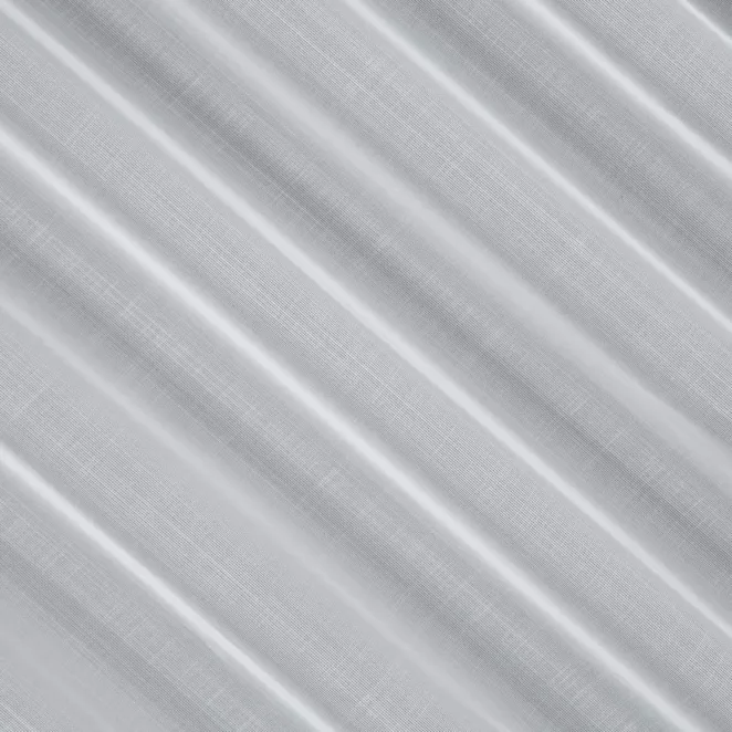 E117/5 Firana szyta na taśmie 5 cm biała z matowej etaminy wykończonej obciążnikiem