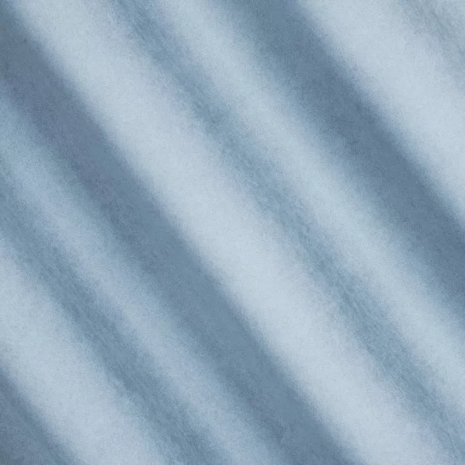 L56/10 Zasłona szyta na taśmie 5 cm ADESSA niebieska z miękkiej tkaniny o welurowej strukturze