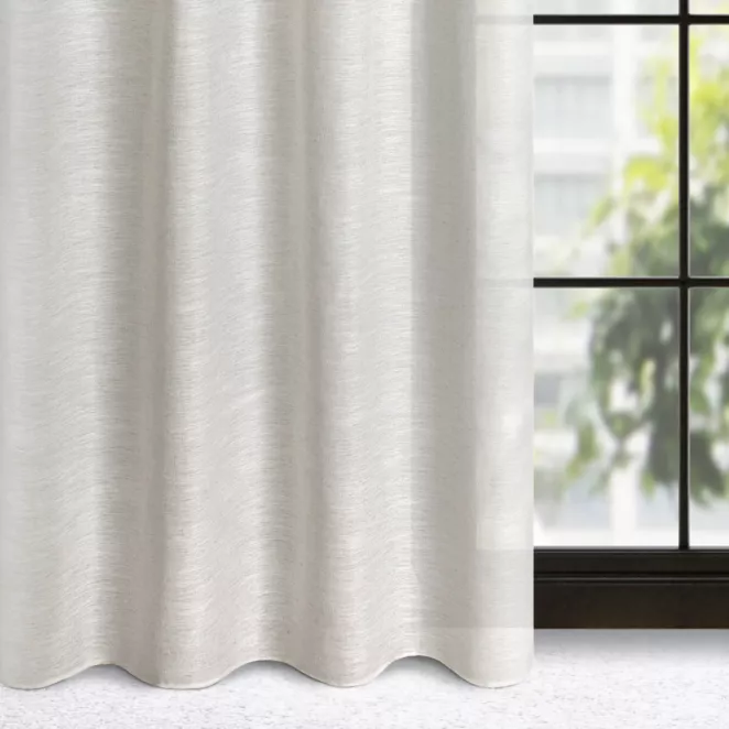 Zasłona naturalna o strukturze płótna 140x250 cm przelotka - ANITA