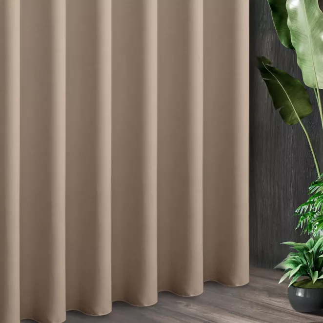 Tkanina zasłonowa ADORE gładka i miękka w dotyku o welurowej strukturze