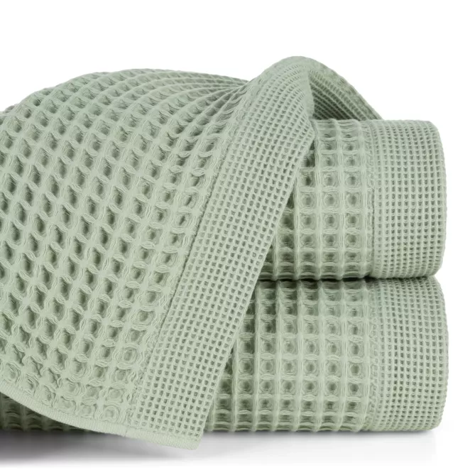 Ręcznik kąpielowy 90x150 cm bawełniany kolor miętowy o charakterystycznej gofrowej strukturze 400 g/m2 MELO