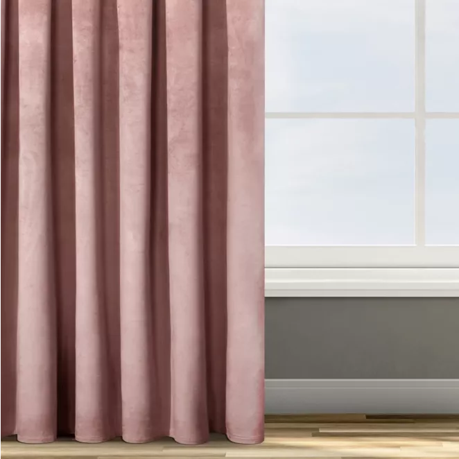 Zasłona welwetowa ciemnoróżowa 135x300 cm taśma - ROSA - Design 91