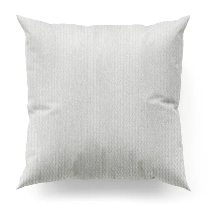 Poszewka szyta naturalna z matowej tkaniny o grubym splocie z efektem melanżu