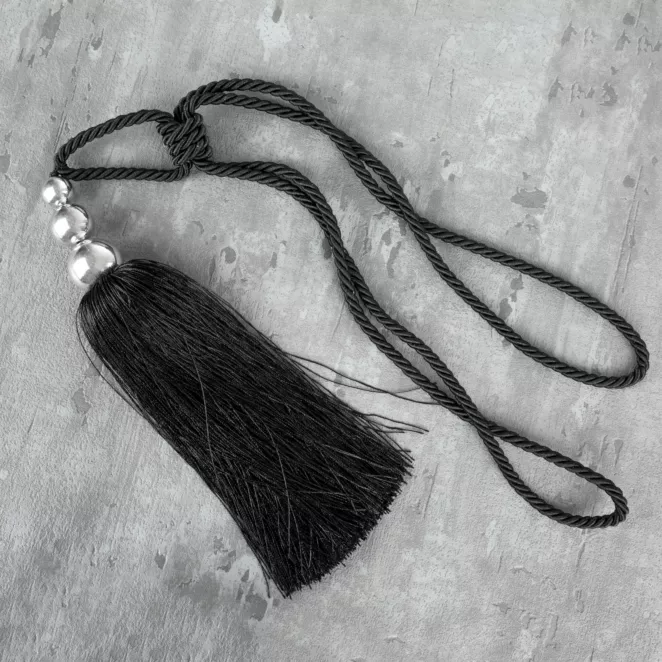 Dekoracyjny sznur do zasłon EMILIA upinacz z ozdobnym chwostem