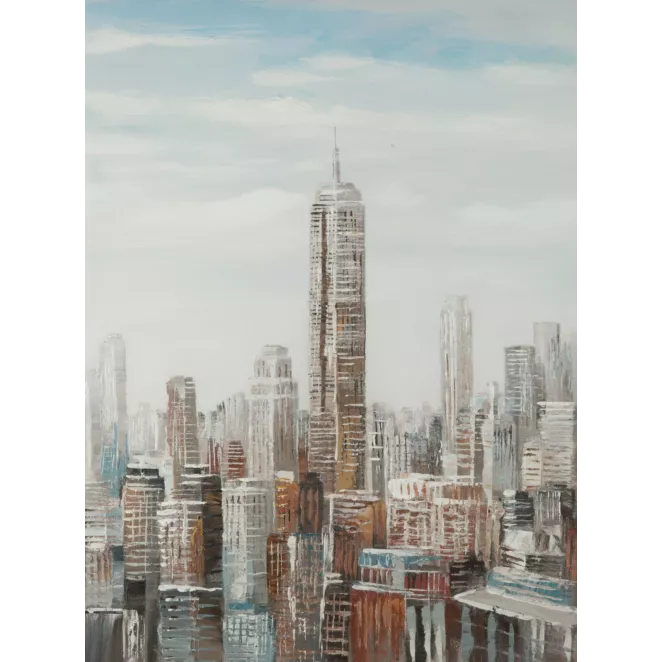 Obraz CITY ręcznie malowany na płótnie pejzaż miejski