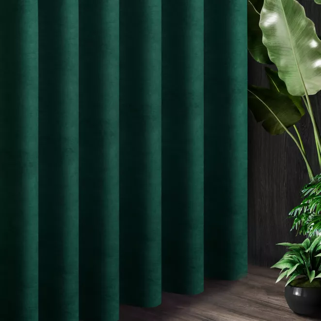 Tkanina zasłonowa o miękkiej, welurowej strukturze