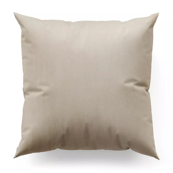 Poszewka na wymiar kremowa z miękkiej półmatowej tkaniny welwetowej