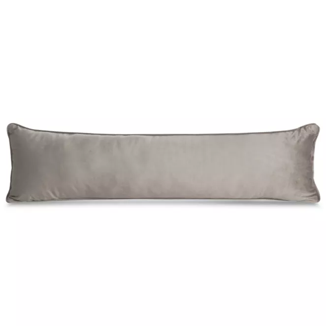 Poduszka 25x90 cm jasnobrązowa z welwetowej tkaniny - VELVET - kolekcja VULCANO